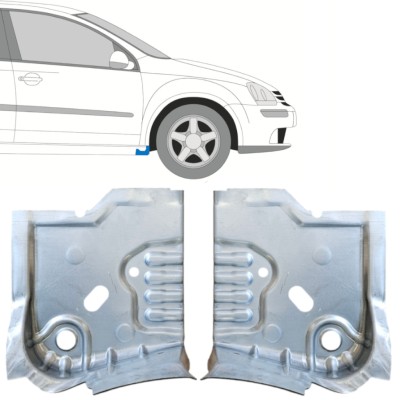 Reparatiepaneel uiteinde dorpel voor Volkswagen Golf 5 2003-2009 / Links + Rechts / Set 14909