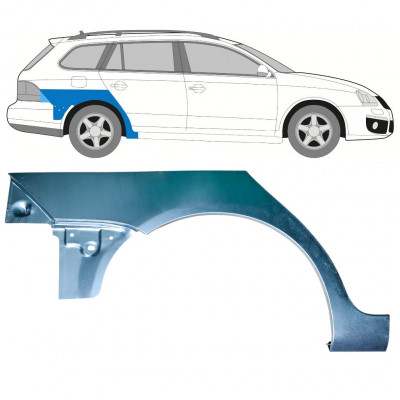 Reparatiepaneel achterspatbord voor Volkswagen Golf 5 Variant 2007-2010 / Rechts 12905