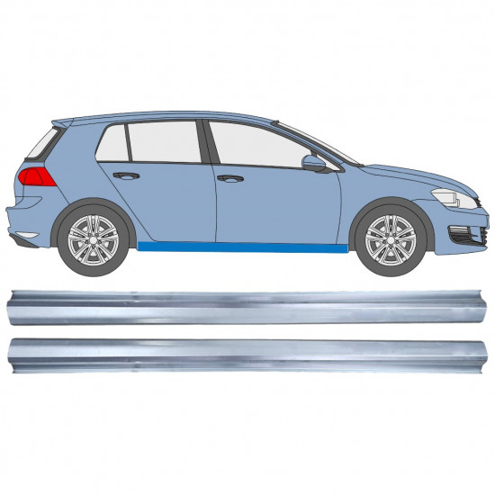 VW GOLF 7 2012- DORPEL REPARATIEPANEL / SET