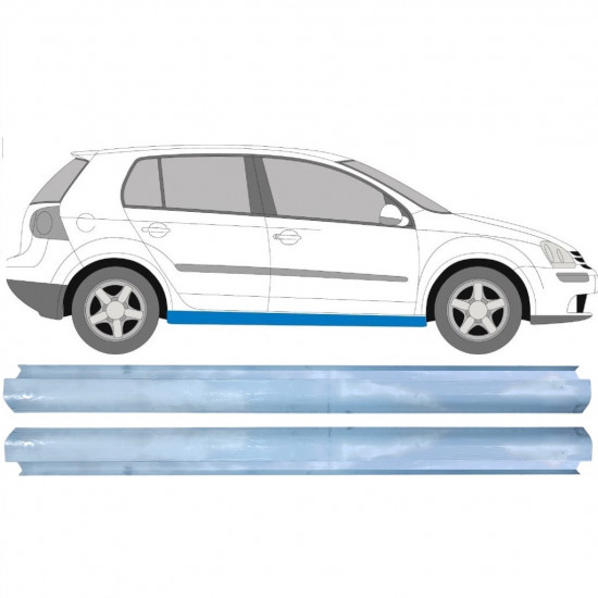 Reparatie dorpel voor VW Golf 5 2003-2009 / Links = Rechts (symmetrisch) / Set 11311