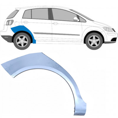 Reparatiepaneel achterspatbord voor VW Golf Plus 2005-2013 / Rechts 5197