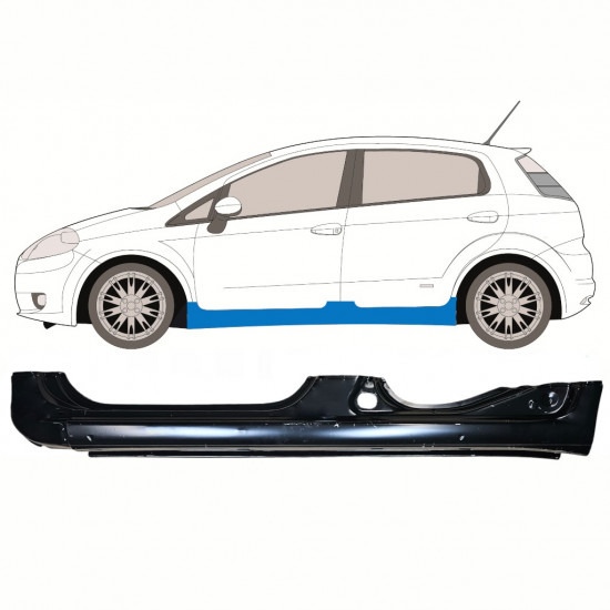 Reparatie dorpel voor Fiat Punto / Grande / Evo 2005-2018 / Links 8638