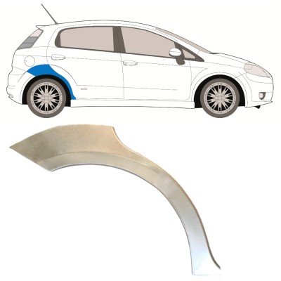 Reparatiepaneel achterspatbord voor Fiat Grande Punto Evo 2005- / Rechts 14759