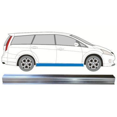 Reparatie dorpel voor Mitsubishi Grandis 2004-2011 / Links = Rechts (symmetrisch) 14531