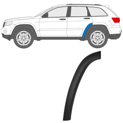 Zijlijst sierlijst achterspatbord voor Jeep Grand Cherokee 2010-2021 / Links 15852