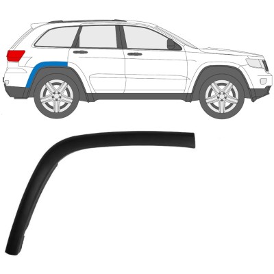 Zijlijst sierlijst achterspatbord voor Jeep Grand Cherokee 2010-2021 / Rechts 15849