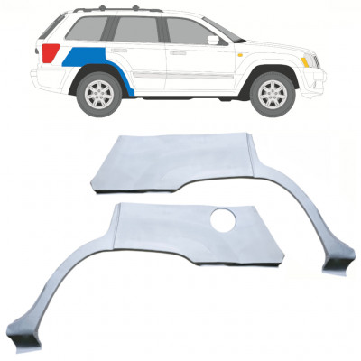 Reparatiepaneel achterspatbord voor Jeep Grand Cherokee 2005-2010 / Links + Rechts / Set 10657