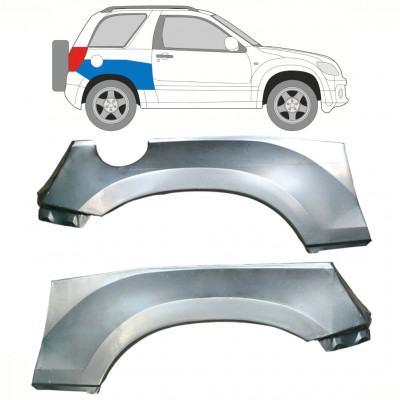 Reparatiepaneel achterste spatbord bovenste deel voor Suzuki Grand Vitara 2005-2012 / Links + Rechts / Set 10267