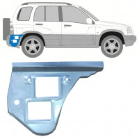 Reparatiepaneel achterspatbord voor Suzuki Grand Vitara 1997-2005 / Rechts 11692