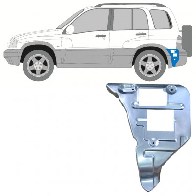 Achterbumpersteun voor Suzuki Grand Vitara 1997-2005 / Links 11700