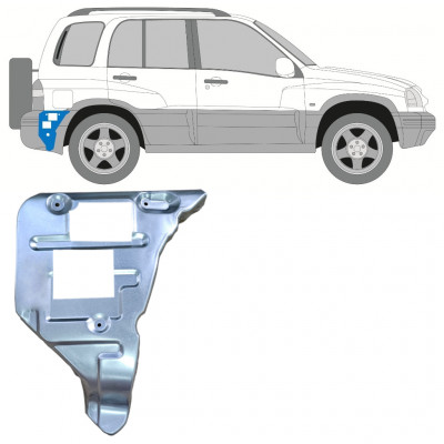 Achterbumpersteun voor Suzuki Grand Vitara 1997-2005 / Rechts 11699