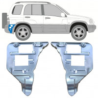 Achterbumpersteun voor Suzuki Grand Vitara 1997-2005 / Set 11701