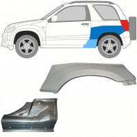 Reparatiepaneel dorpel + achterspatbord voor Suzuki Grand Vitara 2005-2012 / Links / Set 10841