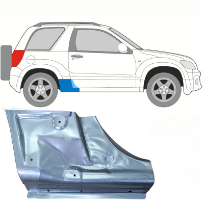 SUZUKI GRAND VITARA 2005-2012 3 DEUR DORPEL REPARATIEPANEEL / RECHTS