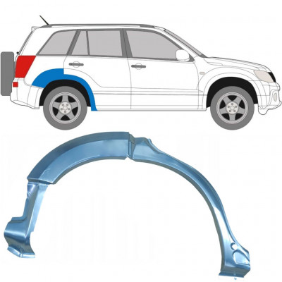 Reparatiepaneel achterspatbord voor Suzuki Grand Vitara 2005-2012 / Rechts 5990