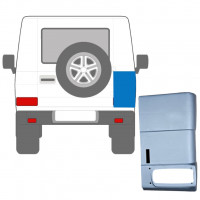 Reparatiepaneel hoek achterste Zonder opening voor tankdop voor Mercedes G-Class 1992- / Rechts 5551