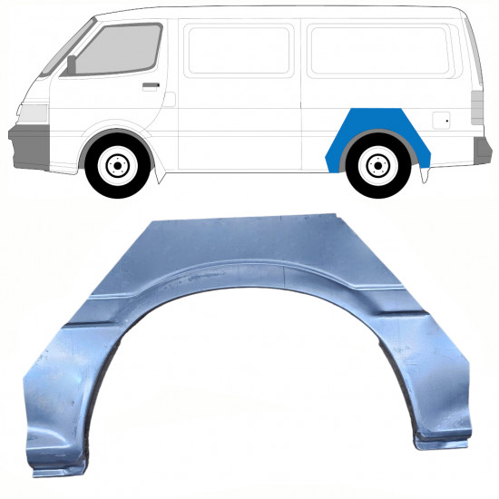 Reparatiepaneel achterspatbord voor Toyota Hiace 1989-1995 / Links 8358