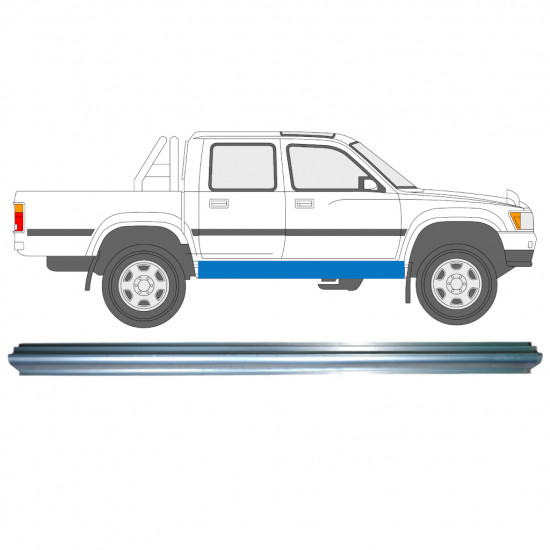 Reparatie dorpel voor Toyota Hilux 1988-2001 / Links = Rechts (symmetrisch) 8035