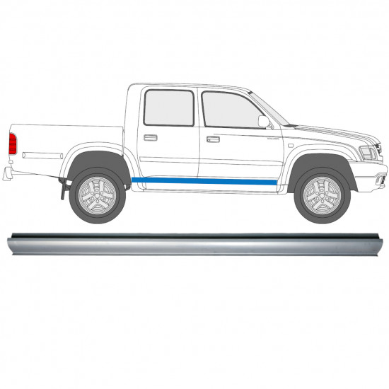 Reparatie dorpel voor Toyota Hilux 2001-2005 / Links = Rechts (symmetrisch) 9028