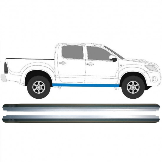 Reparatie dorpel voor Toyota Hilux 2005-2015 / Links = Rechts (symmetrisch) / Set 9576