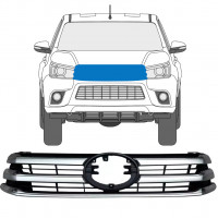 Grill voor Toyota Hilux 2015- 7511