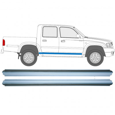 Reparatie dorpel voor Toyota Hilux 2001-2005 / Links = Rechts (symmetrisch) / Set 9614