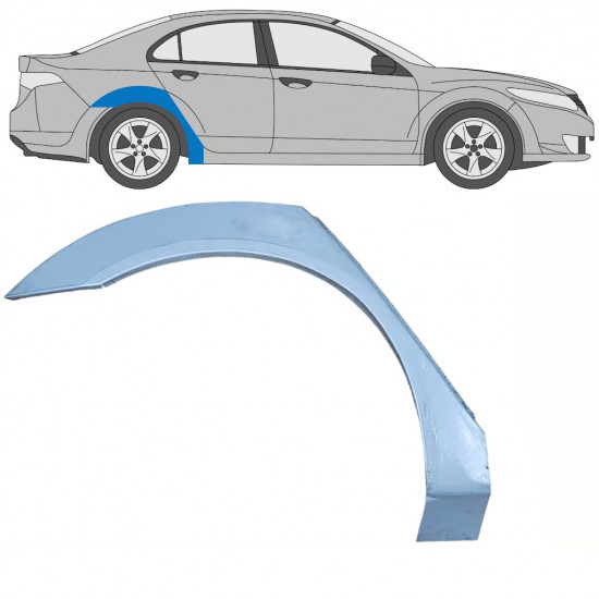 HONDA ACCORD 2008-2016  REPARATIEPANEEL WIELKAST / RECHTS