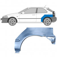 Reparatiepaneel achterspatbord voor Honda Civic 1995-2000 / Links 5126