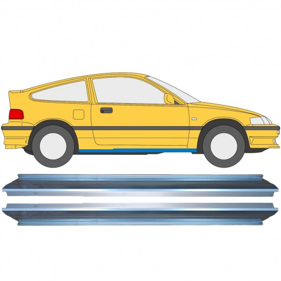 Reparatie dorpel voor Honda CRX 1987-1992 / Links + Rechts / Set 9302