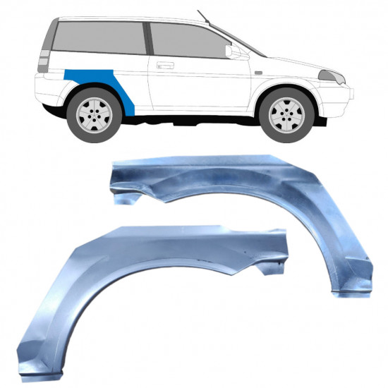 Reparatiepaneel achterspatbord voor Honda HRV 1999-2006 / Links + Rechts / Set 9206