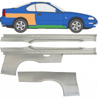 Volledige dorpel + reparatiepaneel achter spatbord voor Honda Prelude 1992-1996 / Links + Rechts / Set 9534