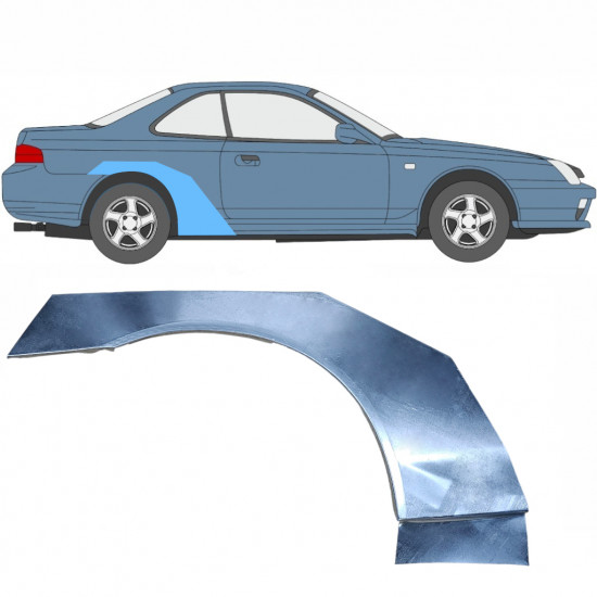 Reparatiepaneel achterspatbord voor Honda Prelude 1996-2001 / Rechts 8062