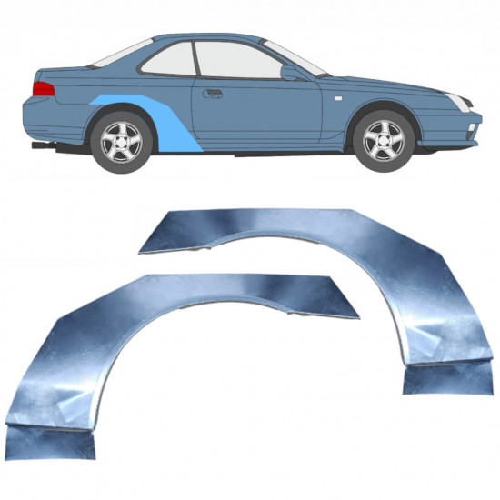 Reparatiepaneel achterspatbord voor Honda Prelude 1996-2001 / Links + Rechts / Set 9832