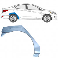 Reparatiepaneel achterspatbord voor Hyundai Accent 2010- / Rechts 12802