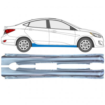 Volledige dorpel voor Hyundai Accent 2010- / Links / Rechts / Links / Rechts 12801