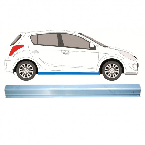 HYUNDAI i20 2008-2014 DORPEL REPARATIEPANEEL / RECHTS = LINKS