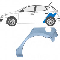 Reparatiepaneel achterspatbord voor Hyundai I30 2007-2011 / Links 5474