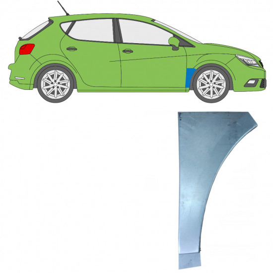 Reparatiepaneel voorspatbord voor Seat Ibiza 2008- / Rechts 8946