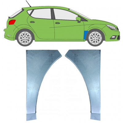 Reparatiepaneel voorspatbord voor Seat Ibiza 2008- / Links + Rechts / Set 9735