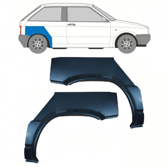 Reparatiepaneel achterspatbord voor Seat Ibiza 1984-1993 / Links + Rechts / Set 10738