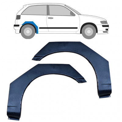 Reparatiepaneel achterspatbord voor Seat Ibiza Cordoba 1993-2002 / Links + Rechts / Set 10385