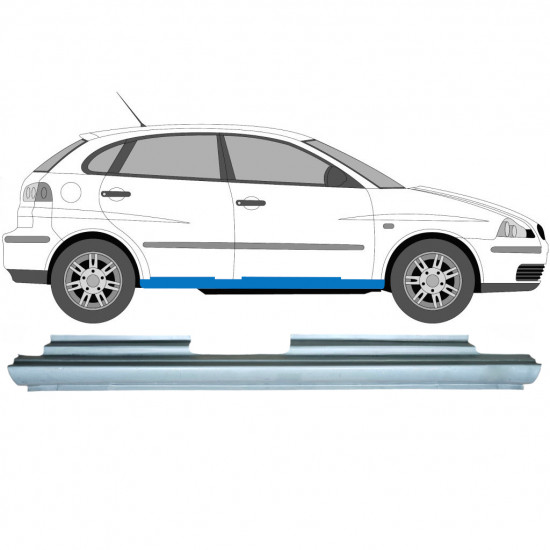 Reparatie dorpel voor Seat Ibiza Cordoba 2002-2008 / Rechts 6986