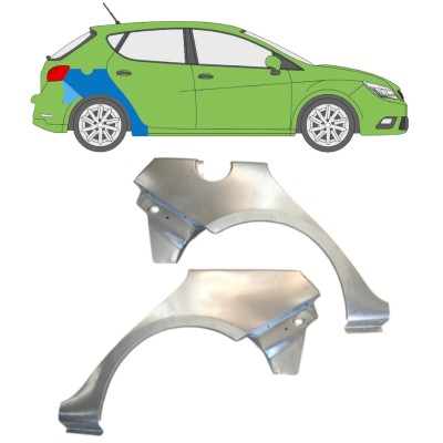 Reparatiepaneel achterspatbord voor Seat Ibiza 2008-2017 / Links + Rechts / Set 14609
