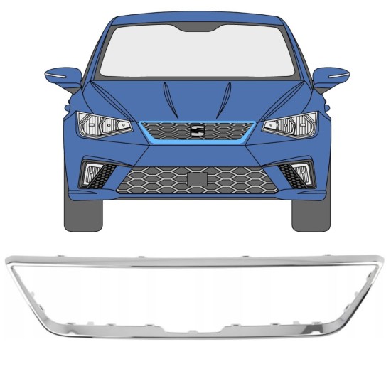 Frame van de grille voor Seat Ibiza 2017- 16210