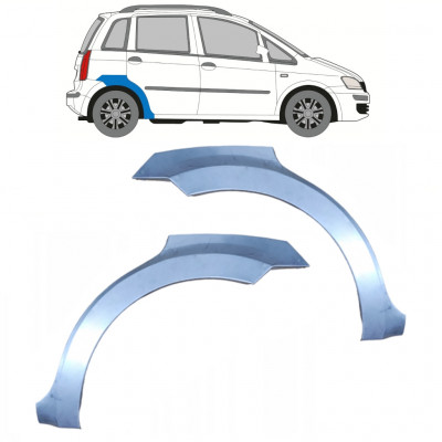 Reparatiepaneel achterspatbord voor Fiat Idea 2004-2011 / Links + Rechts / Set 9551