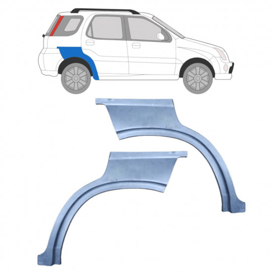 Reparatiepaneel achterspatbord voor Suzuki Ignis 2000-2003 / Links + Rechts / Set 10415