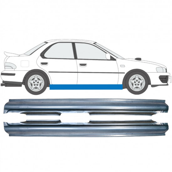 Volledige dorpel voor Subaru Impreza 1992-2000 / Links + Rechts / Set 9151