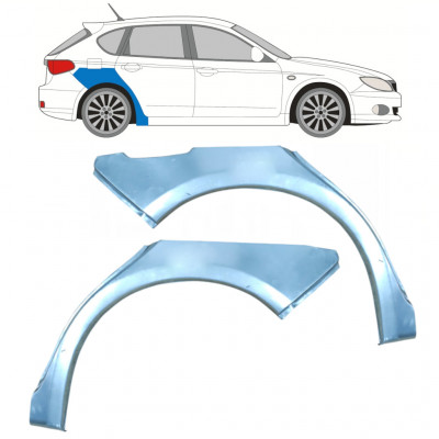 Reparatiepaneel achterspatbord voor Subaru Impreza 2007-2013 / Links + Rechts / Set 9966