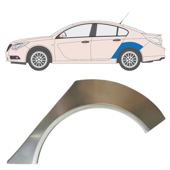 Reparatiepaneel achterspatbord voor Opel Insignia 2008-2017 / Links 15044