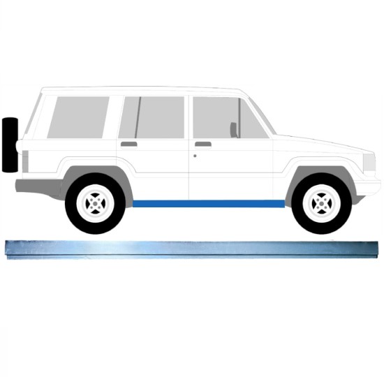 Binnenste reparatie dorpel voor Isuzu Trooper 1983-2005 / Links = Rechts (symmetrisch) 16124